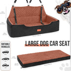 Large Dog Car Seat Under 100lbs Washable Bed
