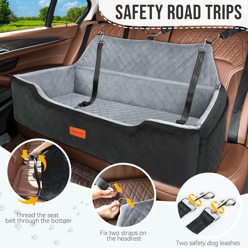 Large Dog Car Seat Under 100lbs Washable Bed
