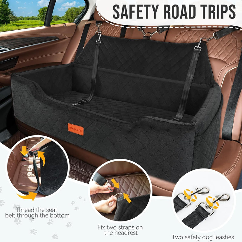 Large Dog Car Seat Under 100lbs Washable Bed