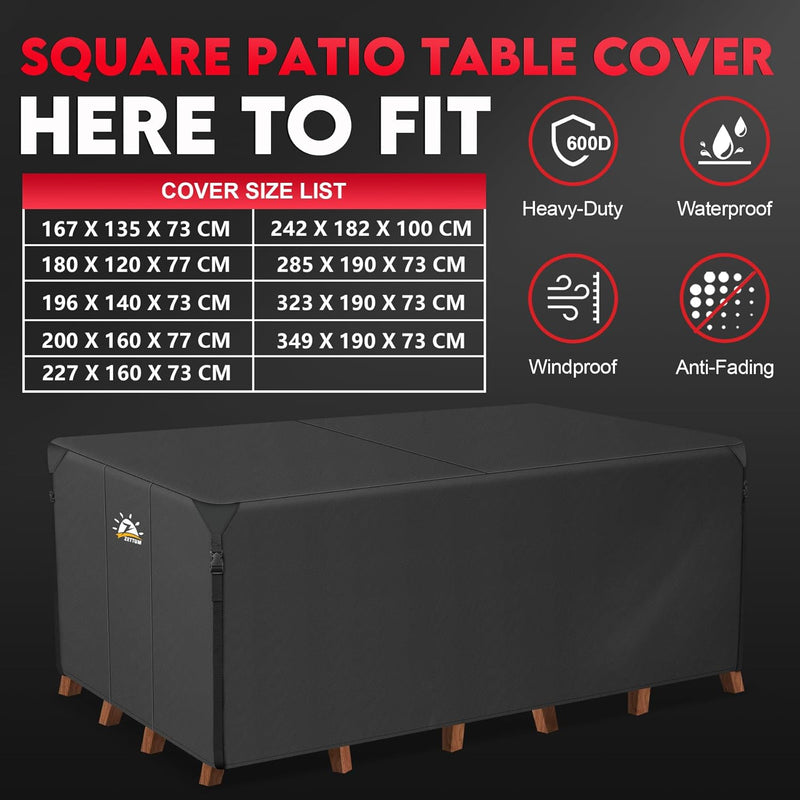 Large Garden Furniture Covers Waterproof 600d