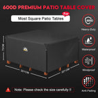 Large Garden Furniture Covers Waterproof 600d