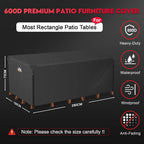 Large Garden Furniture Covers Waterproof 600d