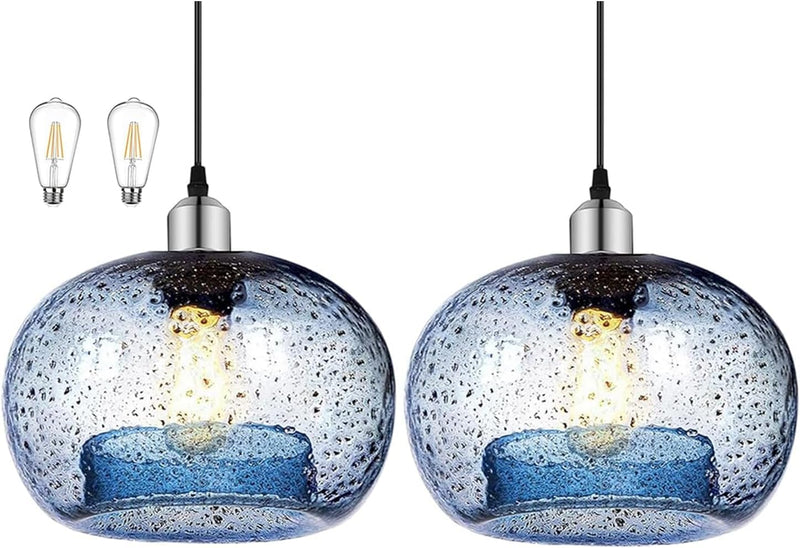 Large Glass Pendant Light for Kitchen Island