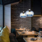 Large Glass Pendant Light for Kitchen Island