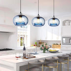 Large Glass Pendant Light for Kitchen Island