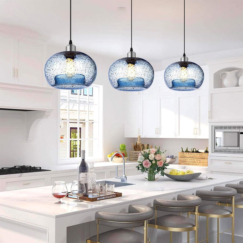 Large Glass Pendant Light for Kitchen Island