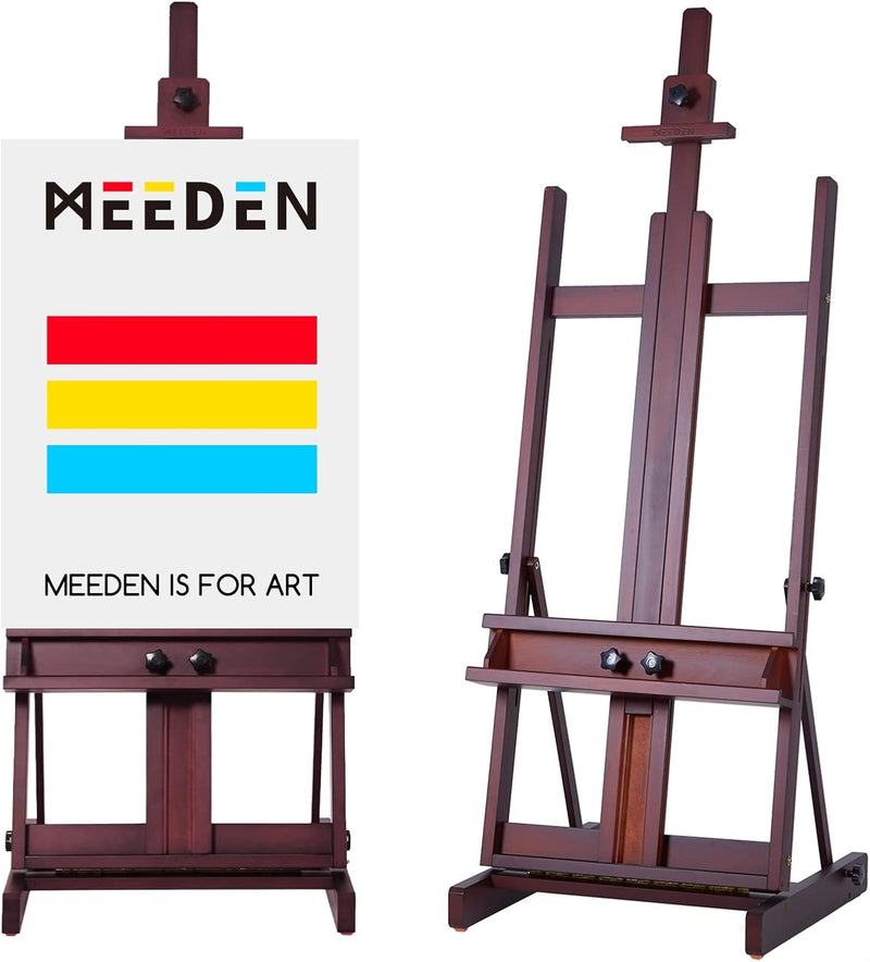 Heavy Duty H‑frame Easel: Solid Beech Wood Artist