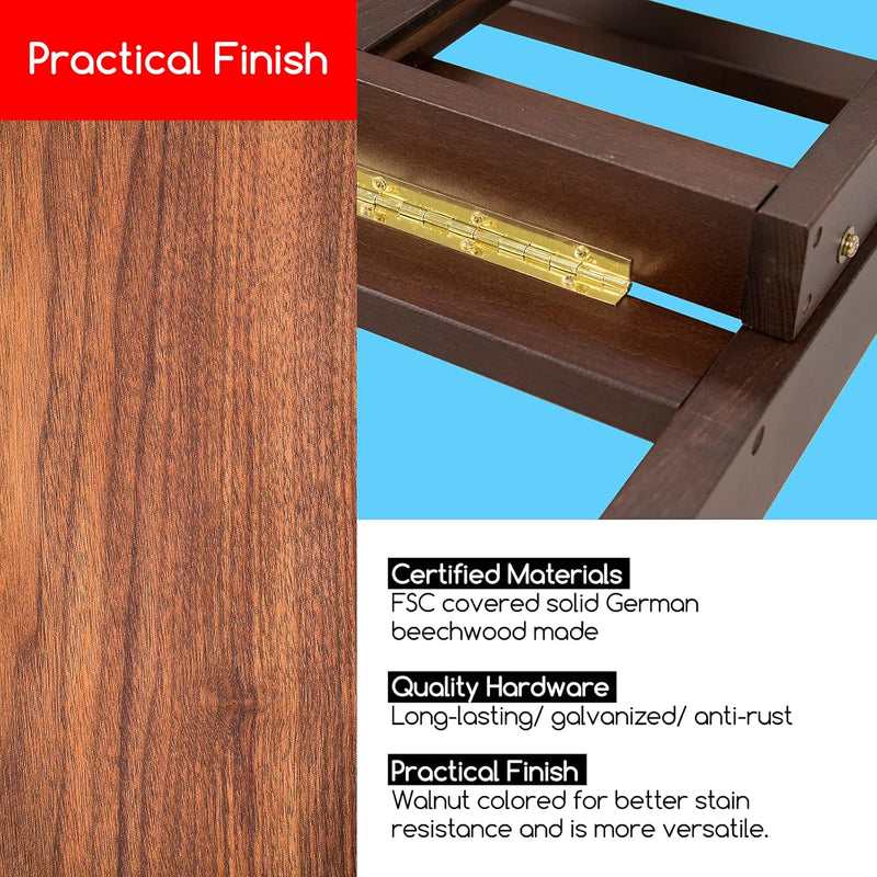 Heavy Duty H‑frame Easel: Solid Beech Wood Artist