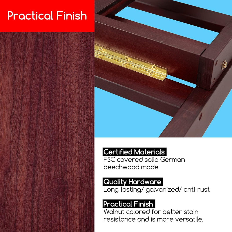 Heavy Duty H‑frame Easel: Solid Beech Wood Artist