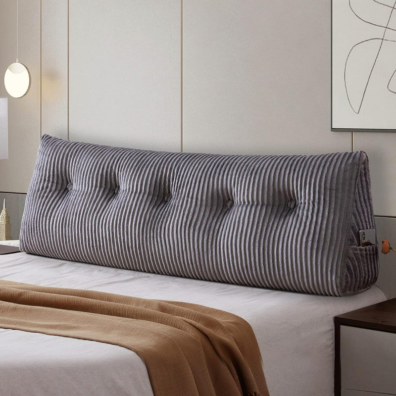 Large Headboard Pillow Wedge Bed Rest Reading Bolster