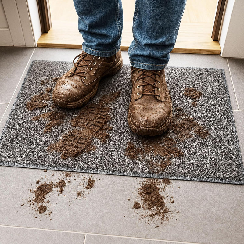 Dirt Trapper Door Mat with Waterproof Back
