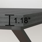 Large Home Office Desk Modern Wood Metal Computer