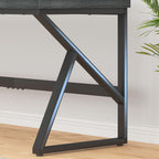 Large Home Office Desk Modern Wood Metal Computer