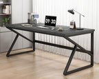 Large Home Office Desk Modern Wood Metal Computer