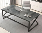 Large Home Office Desk Modern Wood Metal Computer