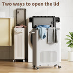 Large Laundry Basket with Lids 130L Washing Baskets (1 Pack)