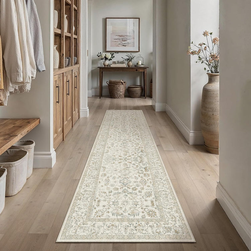 Large Living Room Area Rug Vintage Washable