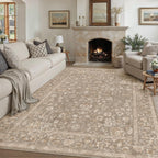 Large Living Room Area Rug Vintage Washable