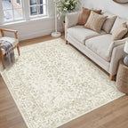 Large Living Room Area Rug Vintage Washable