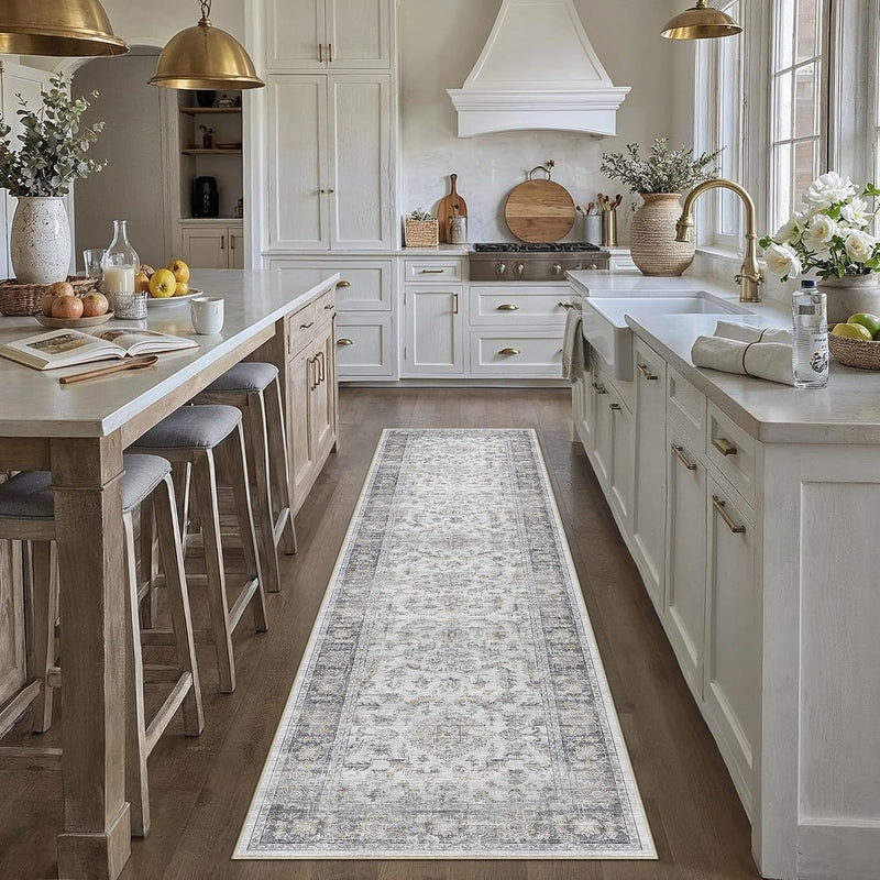 Large Living Room Area Rug Vintage Washable