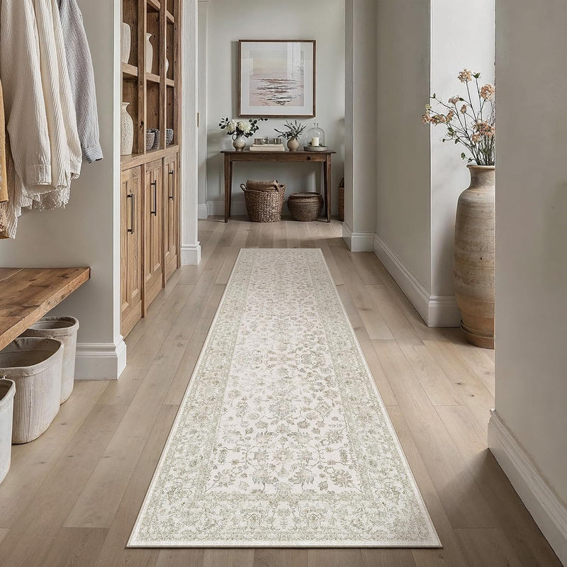 Large Living Room Area Rug Vintage Washable