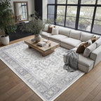 Large Living Room Area Rug Vintage Washable