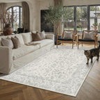 Large Living Room Area Rug Vintage Washable
