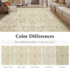 Large Living Room Area Rug Vintage Washable