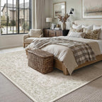 Large Living Room Area Rug Vintage Washable
