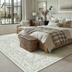 Large Living Room Area Rug Vintage Washable