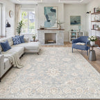 Large Living Room Area Rug Vintage Washable
