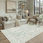 Large Living Room Area Rug Vintage Washable