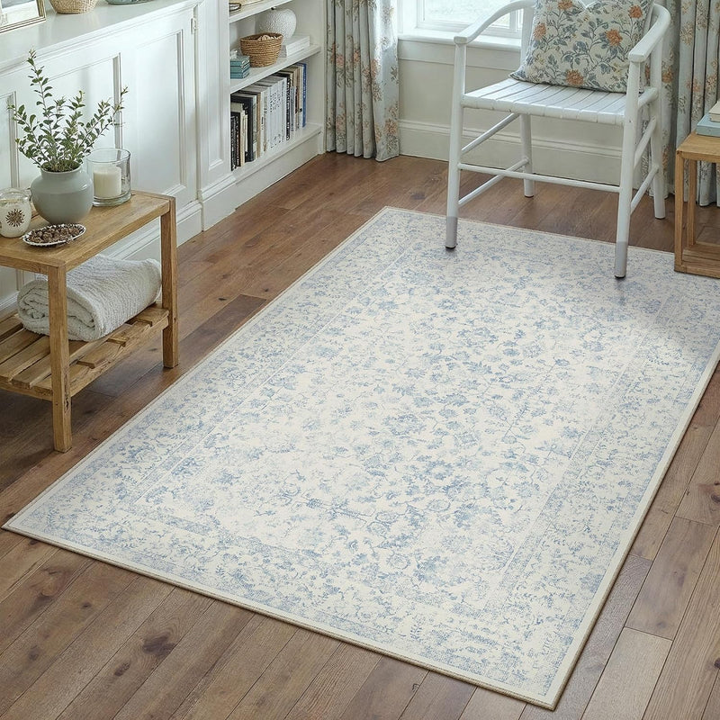 Large Living Room Area Rug Vintage Washable