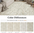 Large Living Room Area Rug Vintage Washable