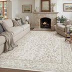 Large Living Room Area Rug Vintage Washable