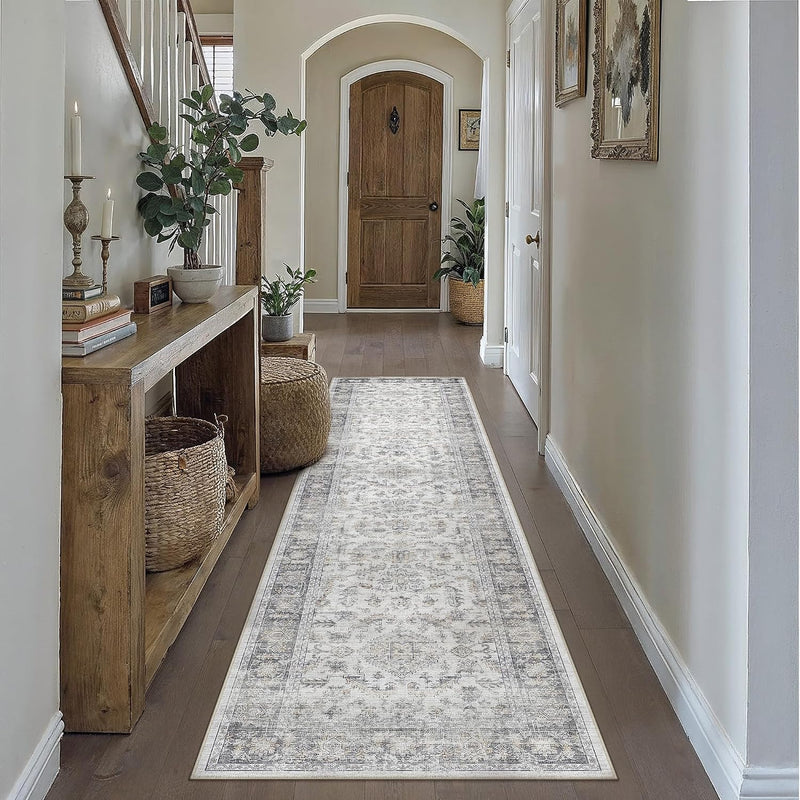 Large Living Room Area Rug Vintage Washable