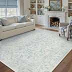 Large Living Room Area Rug Vintage Washable