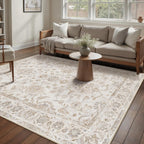 Large Living Room Area Rug Vintage Washable