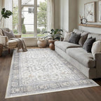 Large Living Room Area Rug Vintage Washable