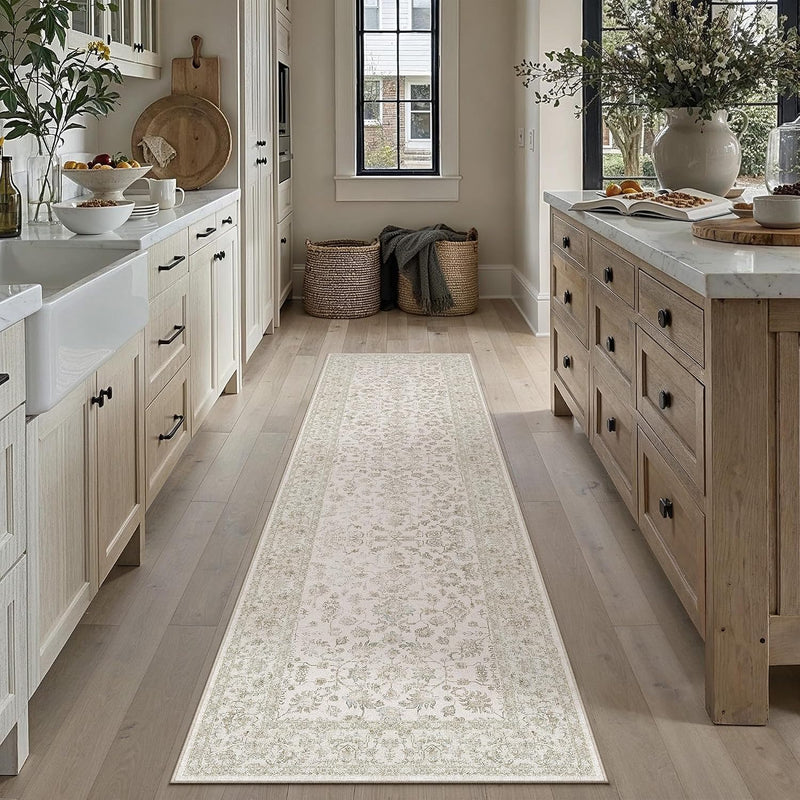 Large Living Room Area Rug Vintage Washable