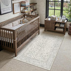 Large Living Room Area Rug Vintage Washable