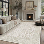 Large Living Room Area Rug Vintage Washable