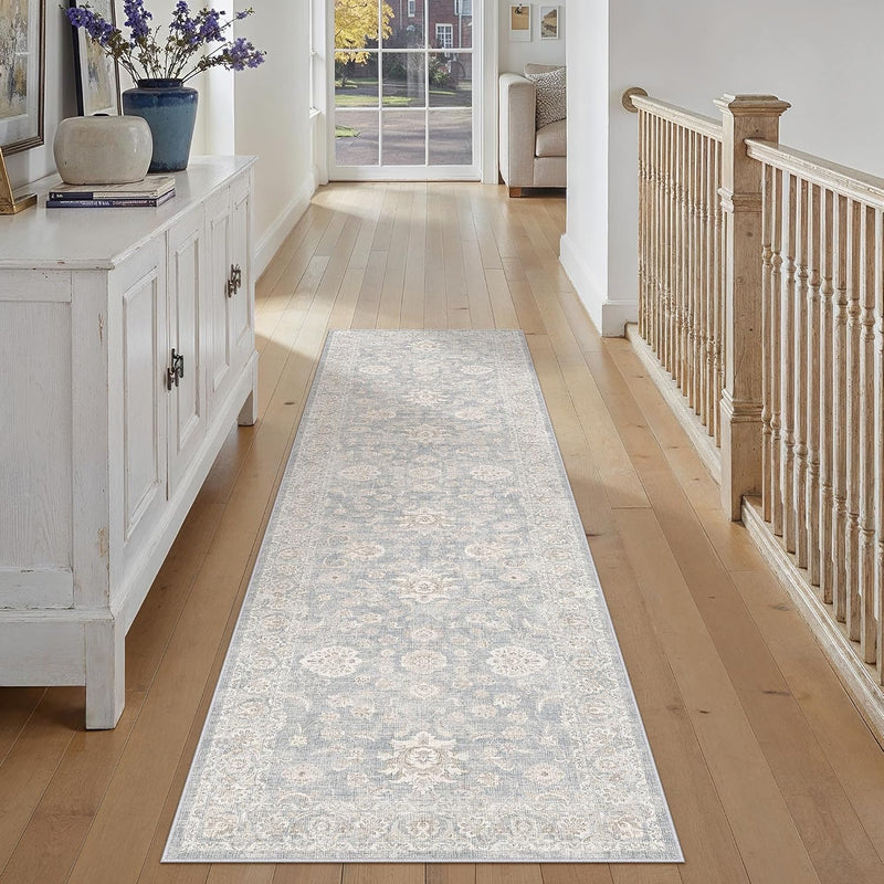 Large Living Room Area Rug Vintage Washable