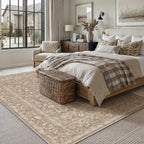 Large Living Room Area Rug Vintage Washable