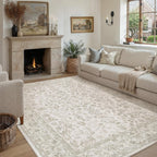 Large Living Room Area Rug Vintage Washable