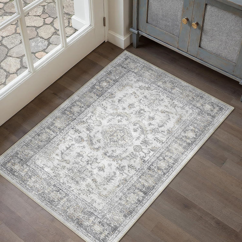 Large Living Room Area Rug Vintage Washable