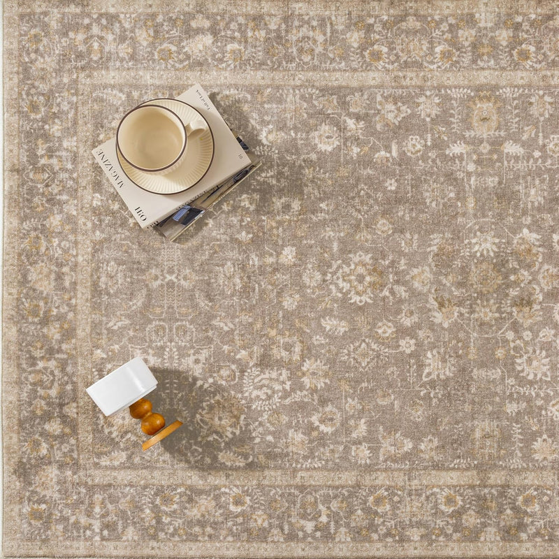Large Living Room Area Rug Vintage Washable
