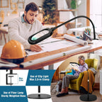 Large Magnifying Glass with Light and Stand