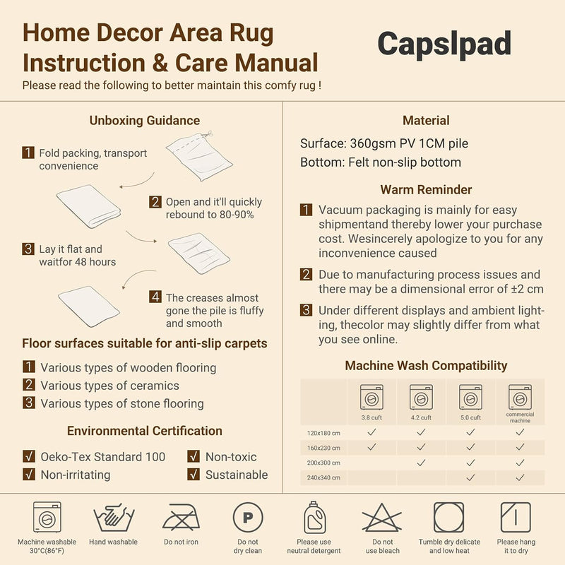 Large Modern Abstract Rugs Living Room Non-Slip