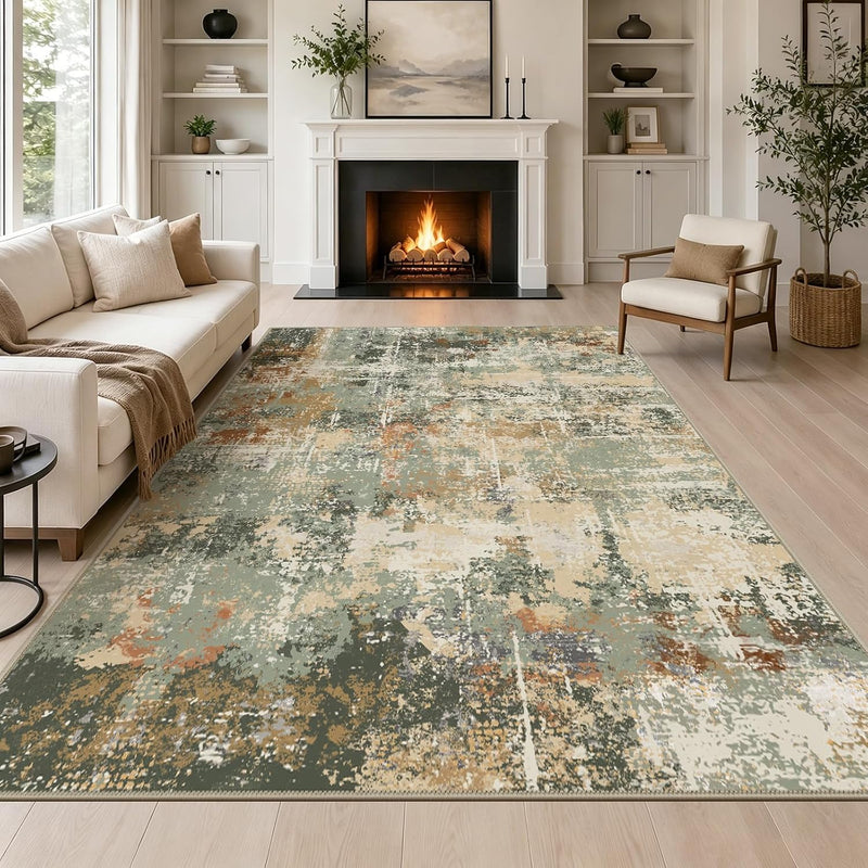 Large Modern Abstract Rugs Living Room Non-Slip